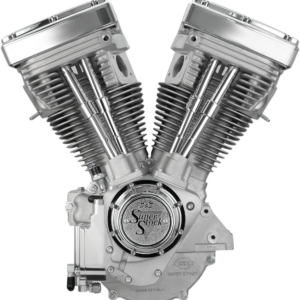 V80 Long-Block Engine - Natural - Custom Chassis | Evolution Big Twin