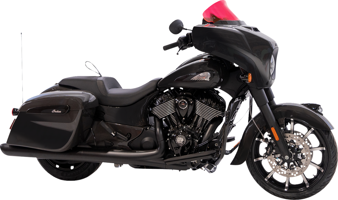 Ice Flare® Windshield - 10" - Pink Ice - '14-'26 Indian