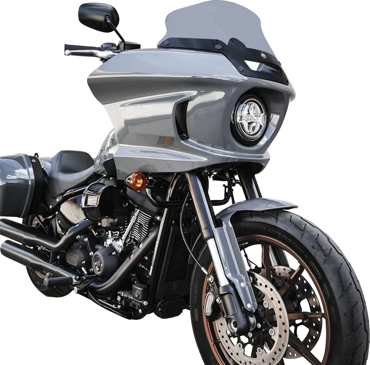 Flare® Windshield - 8" - Dark Smoke - FXLRST