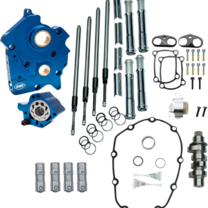 Cam Chest Kit - Oil Cooled - Chain Drive - 475 Cam - Chrome Pushrod Tubes - M8