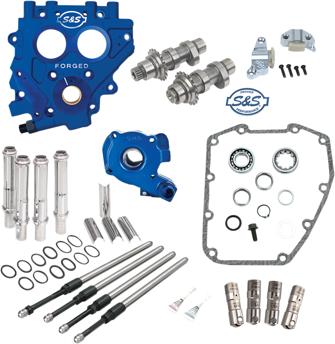 Cam Chest with Plate Kit - 509C Standard Cams - Twin Cam