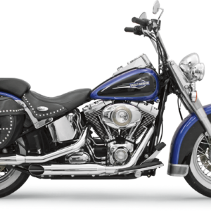 3" Firepower Series Slip-On Mufflers - Chrome - Slash-Cut - Softail '07-'17