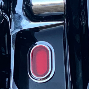 Antenna Grommet Light - Red Lens - Chrome