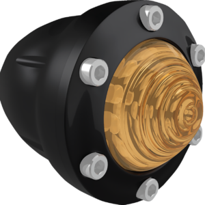 LED Turn Signal - Universal - Amber Lens - Black