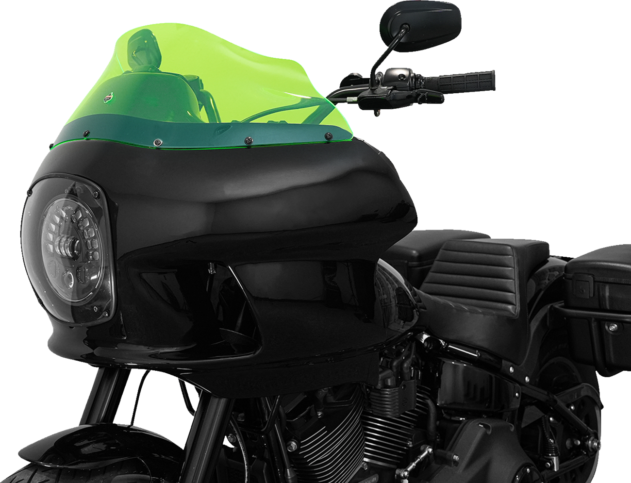 Ice Flare® Windshield - 9" - Green Ice - FXRP Fairing