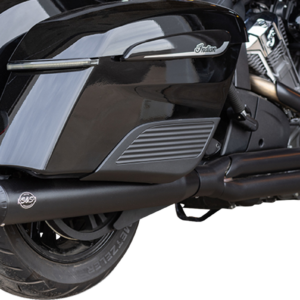 2-into-1 Qualifier Exhaust System - Guardian Black - Race Only - Indian with PowerPlus