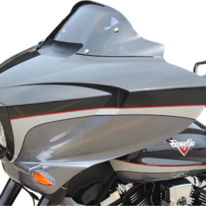 Flare® Windshield - 20-1/4" - Dark Smoke - '10-'17 Victory