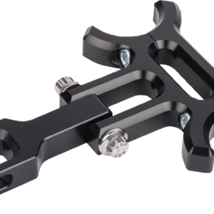 Holeshot riser gauge relocation mounting bracket - Black