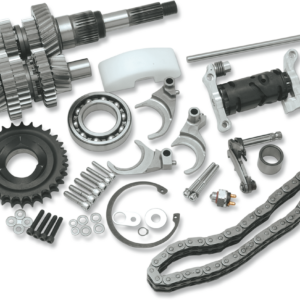 Direct Drive Gear Set - 6-Speed - Polished - '98-'00 Touring/FXR