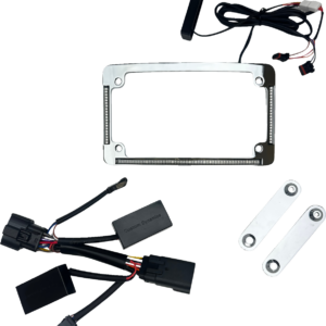License Plate Frame - LED - Chrome