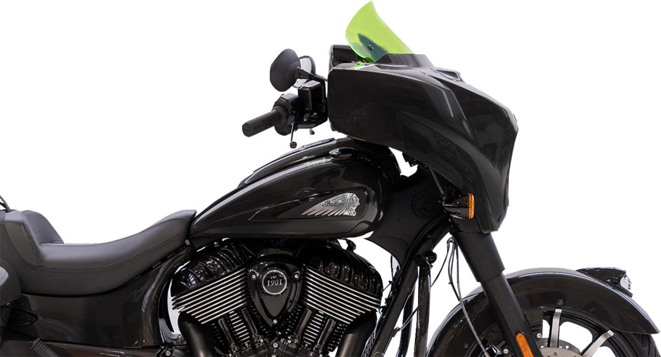 Ice Flare® Windshield - 10" - Green Ice - '14-'26 Indian