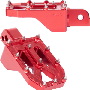 Aggressor Foot Pegs - Rear - Red - FL/FX '18-'25