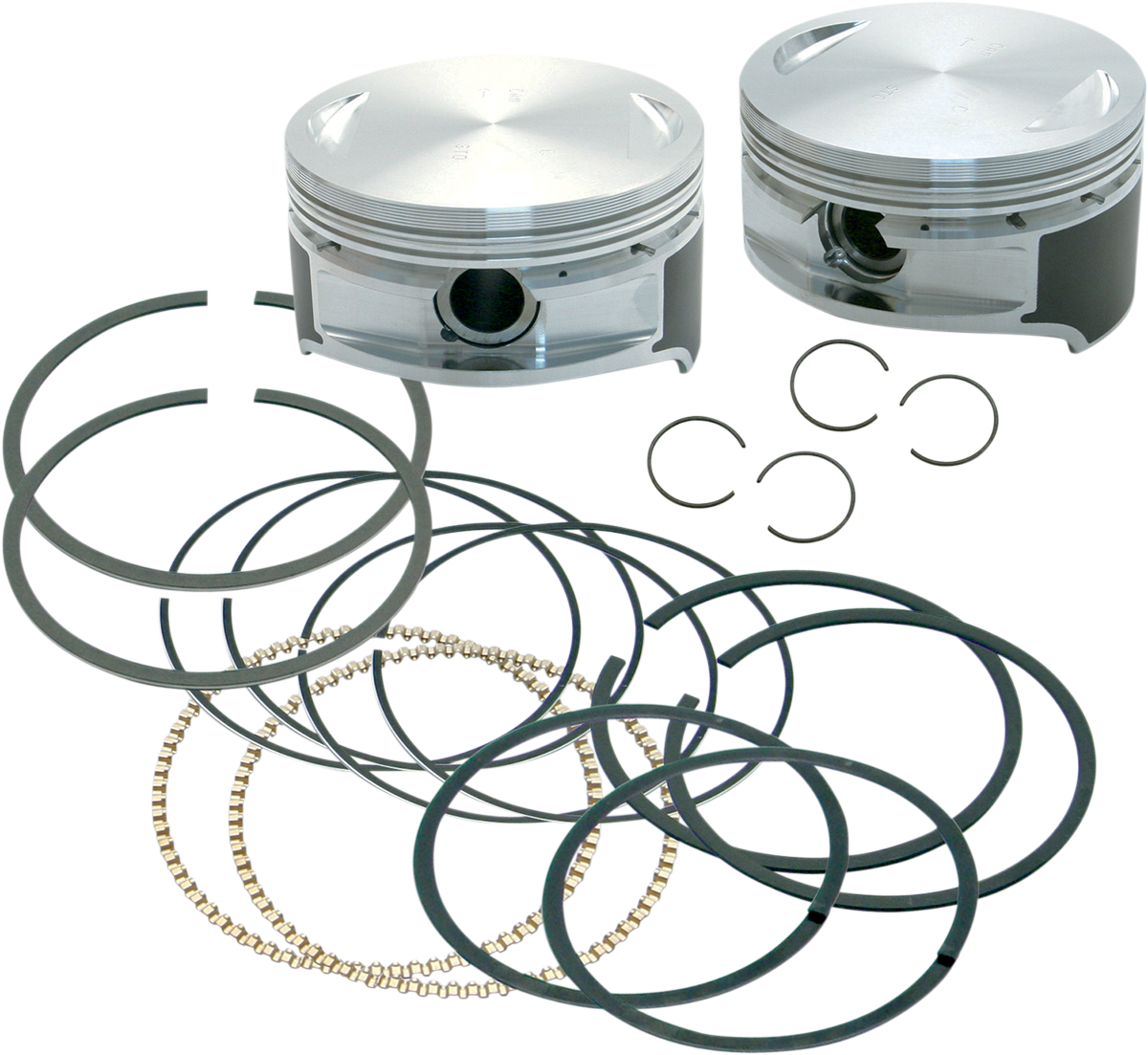 Piston Kit -106" Stroker - 3.875" Standard - 95"-103" Motors