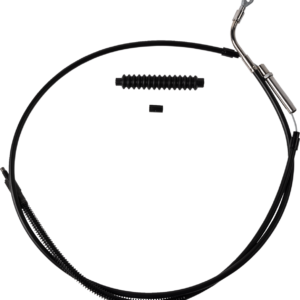 High-Efficiency Black Vinyl Clutch Cable - +8" Size