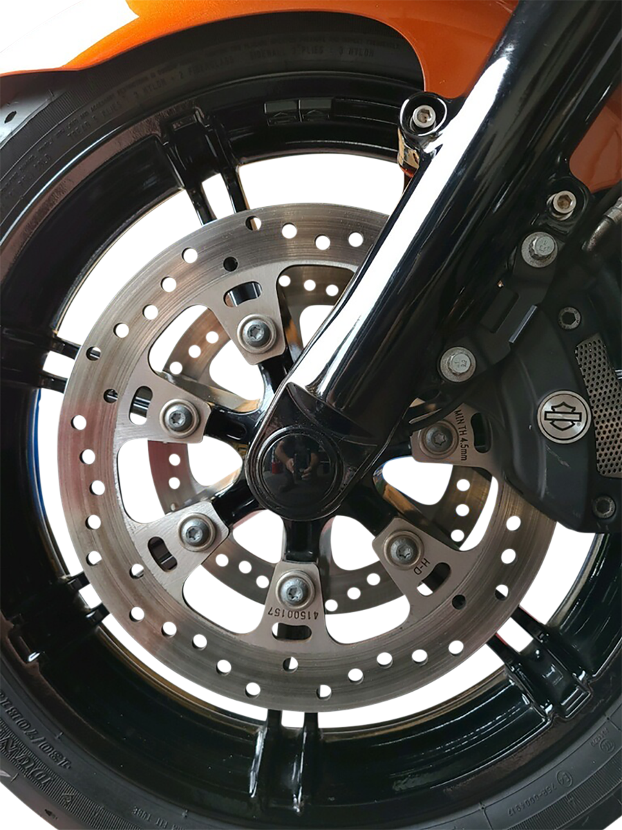Axle Kit - Flush Mount - Front - Black w/Black End Caps