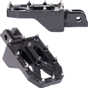 Aggressor Foot Pegs - Front - Black - FL/FX '18-'25