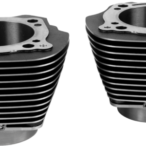 Cylinder Set - 4.320" Bore - Unhoned - Black Granite w/Highlighted Fins - M8