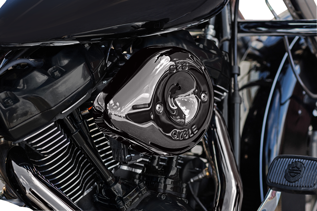 Stealth Teardrop Air Cleaner Cover - M8 - Lava Chrome