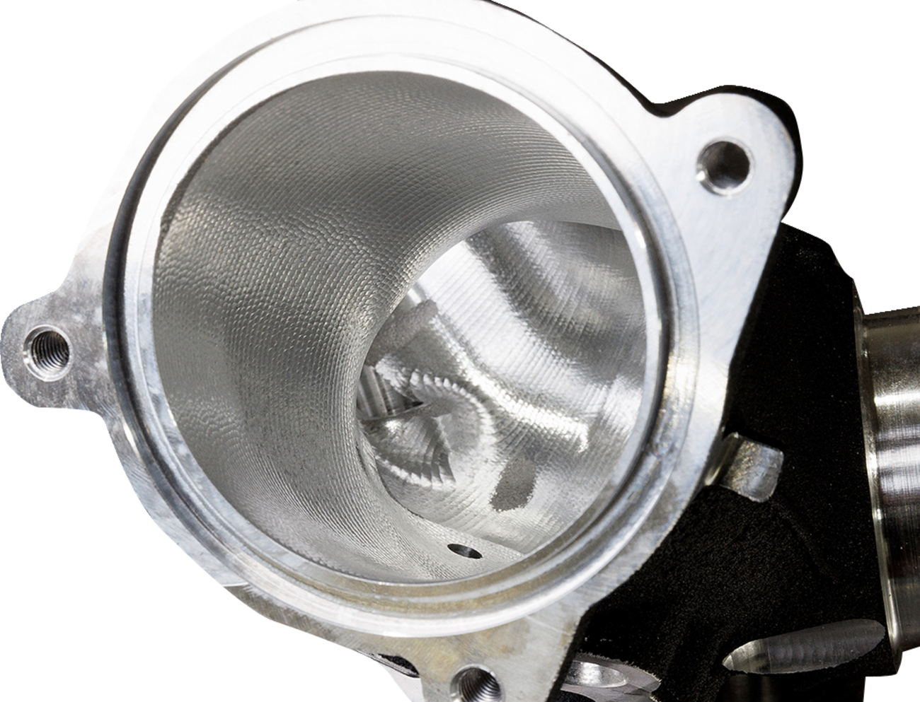 CNC-Ported 55 mm Intake Manifold - M8 - 55 mm - Black