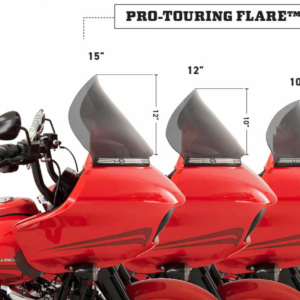 Pro-Touring Flare® Windshield - 12" - Dark Smoke - '98-'13 FLTR