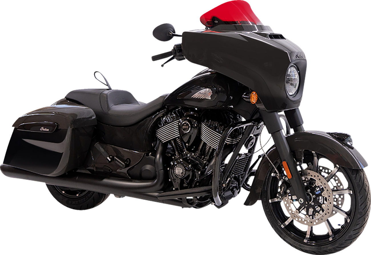Kolor Flare® Windshield - 10" - Red - '14-'26 Indian