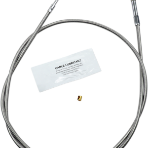 Stainless Steel Throttle Cable - +12" - '02-'07 FLH