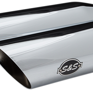 Slash-Cut Slip-On Mufflers - Race - Chrome - FLFB