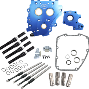 Cam Chest Kit without Cams - Chain Drive - Black Pushrods - Twin Cam