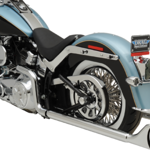 True Duals Exhaust System with Fishtail Mufflers - 36" - Softail