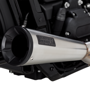 2-into-1 Upsweep Exhaust System - Brushed - Stainless Steel