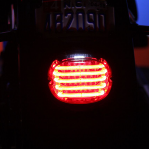Taillight - with Top License Plate Illumination Window - Red