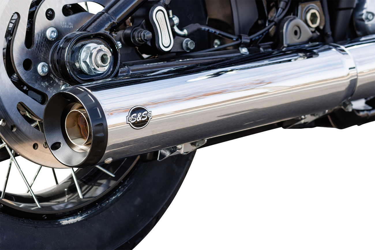 Grand National Slip-On Muffler - 50 State - 4" Chrome - M8 Softail