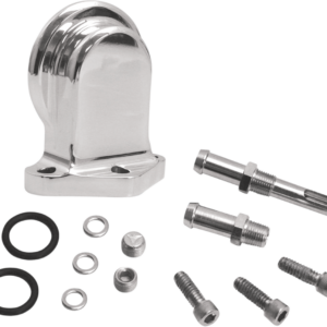 Oil Filter Mounting Bracket Kit - Polished