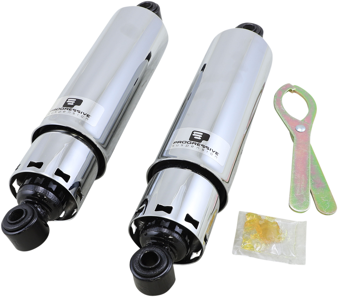 412 Series Shock - 12" - Standard - Chrome - H-D