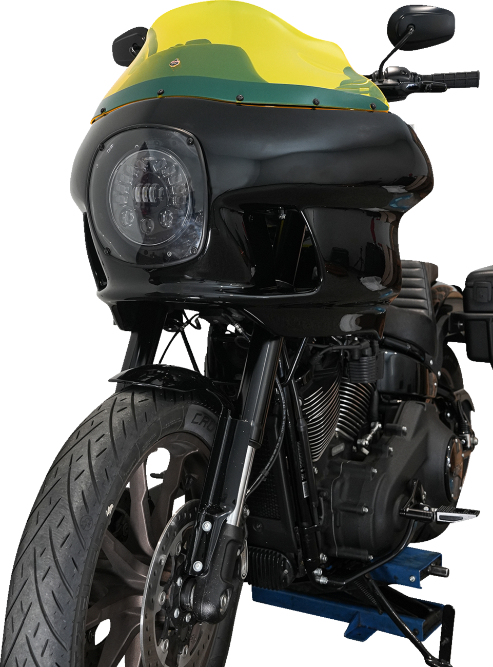 Ice Flare® Windshield - 9" - Yellow Ice - FXRP Fairing