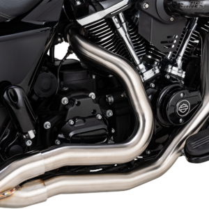 2-into-1 Gaslighter Exhaust System with Heat Shields - M8 Touring - Brushed