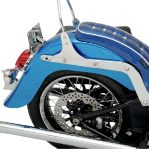 4" Stretched Rear Fender - Frenched - HD Softail '99-'17