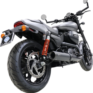 Grand National Slip-On Muffler - 4" - Black Ceramic - XG500/750