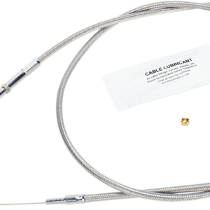 Stainless Steel Throttle Cable - +8" - '02-'07 Touring