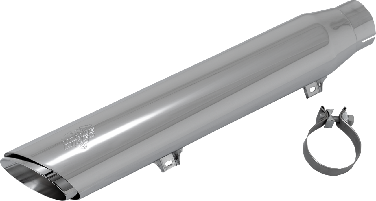 Twin Slash Slip-On Muffler - Chrome - Softail