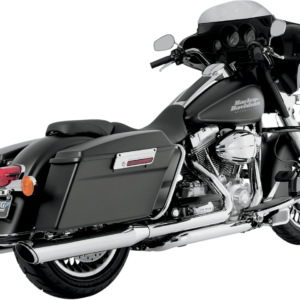 Twin Slash Slip-On Mufflers - Chrome - '95-'16 FL