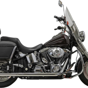 2-into-2 True Dual Drag Pipe Exhaust System - Chrome - Twin Cam - Softail