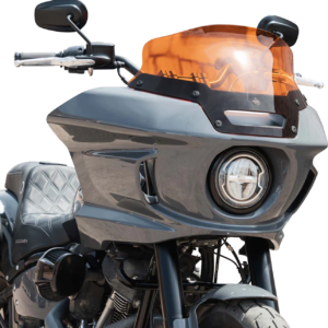 Kolor Flare® Windshield - 6" - Orange - '22-'25 FXLRST