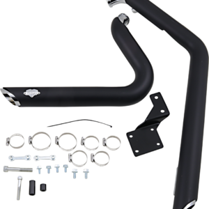 Shortshots Staggered Exhaust System - Matte Black Ceramic