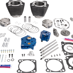 Power Package - Oil Cooled - 496 Chain Drive - Wrinkle Black w/Highlight - M8