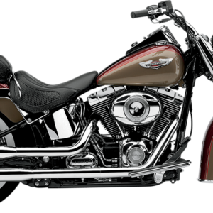 3" Slip-On Mufflers - Chrome - '07-'17 FLSTN