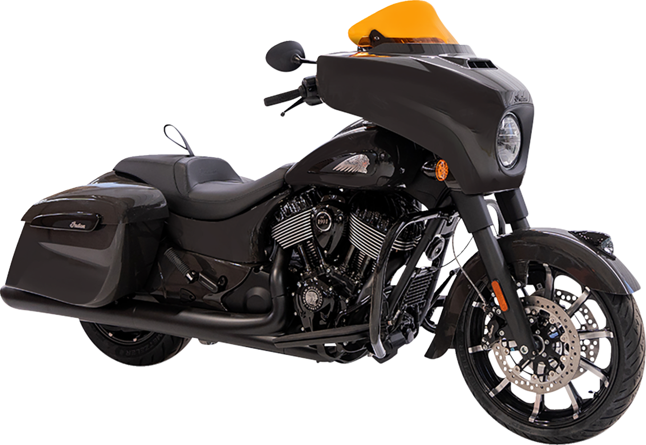 Kolor Flare® Windshield - 10" - Orange - '14-'26 Indian