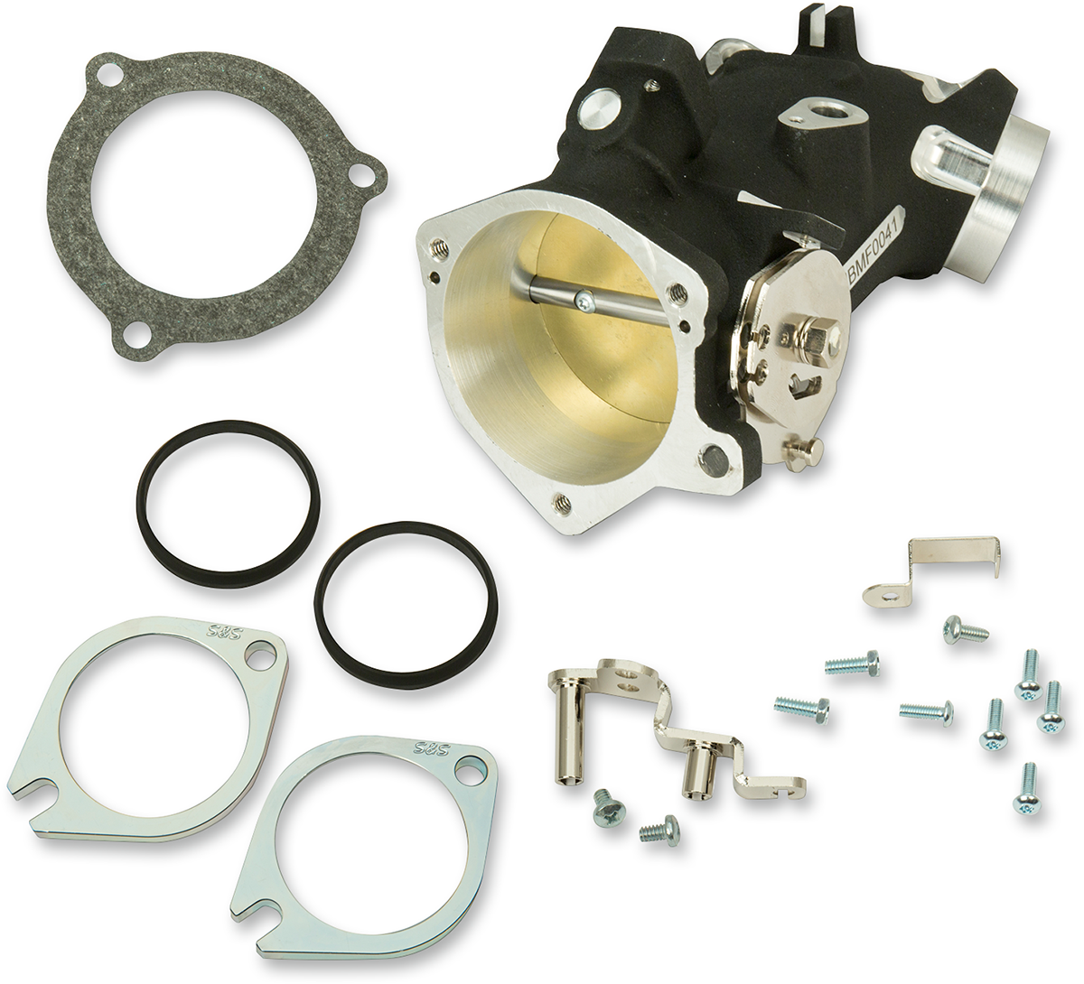 Throttle Hog Cable Operated Throttle Body Kit - Black - 66 mm - 124" Engine