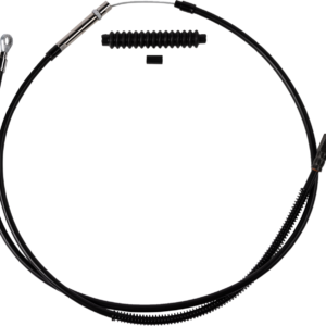 High-Efficiency Black Vinyl Clutch Cable - +6" Size