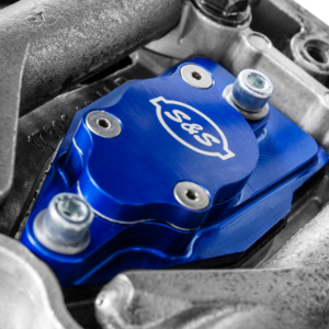 Billet Head Breather Kit - Anodized Blue - Twin Cam '99-'17